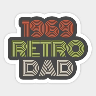 Vintage 1969 Retro Dad Sticker